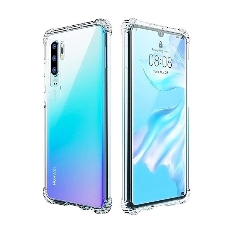 Θήκη Πλάτης Σιλικόνης Anti Shock 0.5mm για Huawei P30 Pro - Χρώμα: Διάφανο