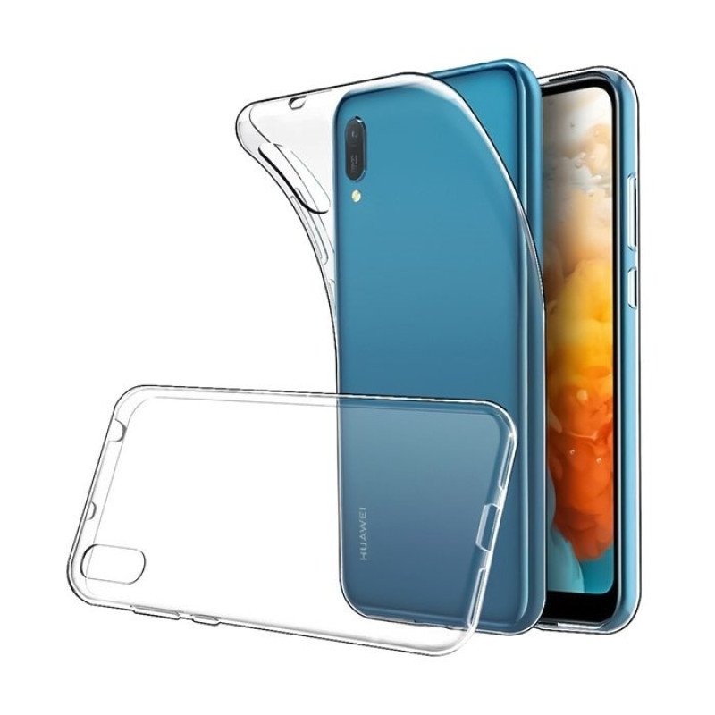 Θήκη Πλάτης Σιλικόνης για Huawei Y6 2019/Y6 Prime 2019/Y6 Pro 2019/Honor 8A/Honor 8A Pro - Χρώμα: Διάφανο