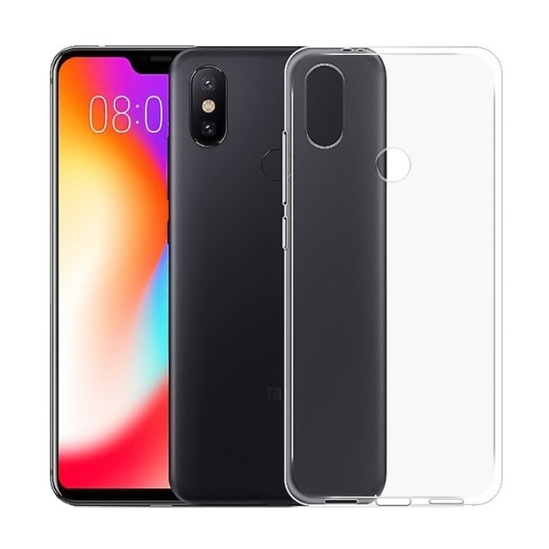 Θήκη Πλάτης Σιλικόνης για Xiaomi Mi A2 Lite/Redmi 6 Pro - Χρώμα: Διάφανο