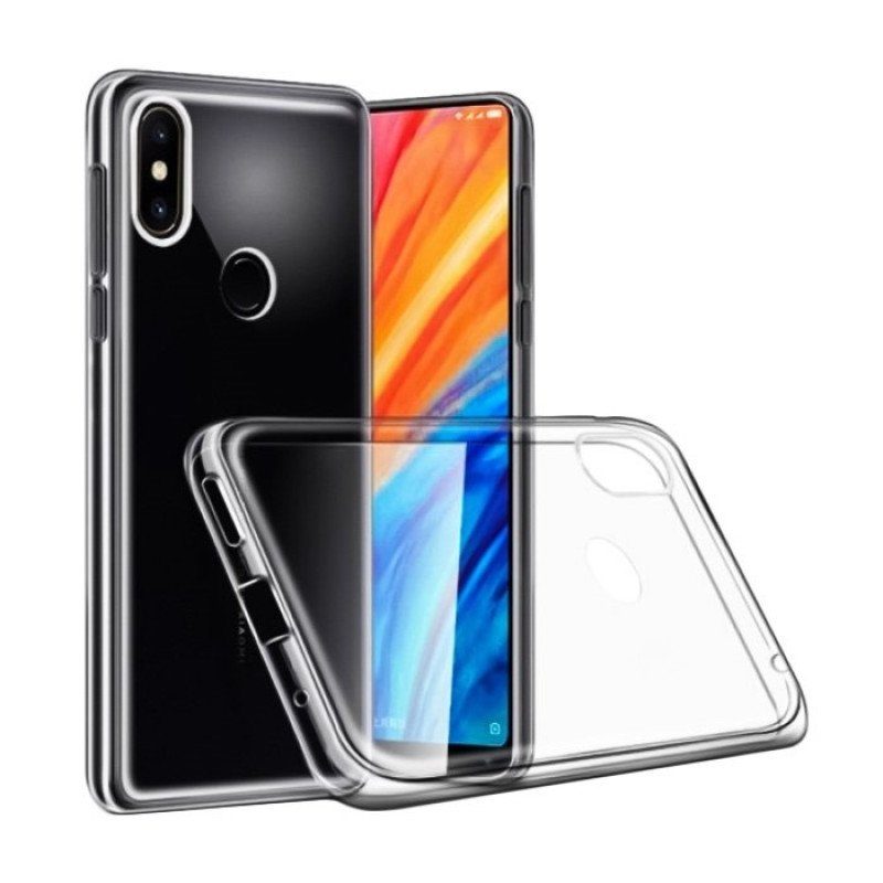 Θήκη Πλάτης Σιλικόνης για Xiaomi Mi Mix 2S - Χρώμα: Διάφανο