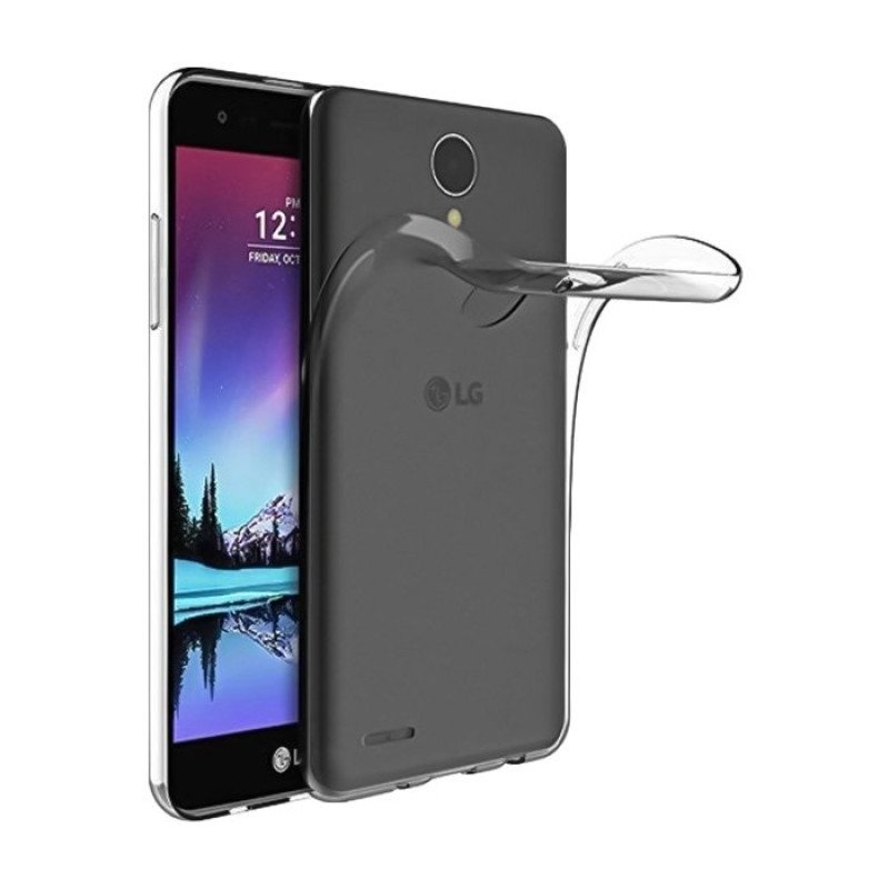 Θήκη Πλάτης Σιλικόνης για LG K4 2017 - Χρώμα: Διάφανο
