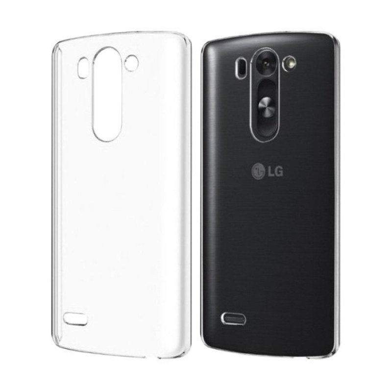 Θήκη Πλάτης Σιλικόνης για LG G3 - Χρώμα: Διάφανο
