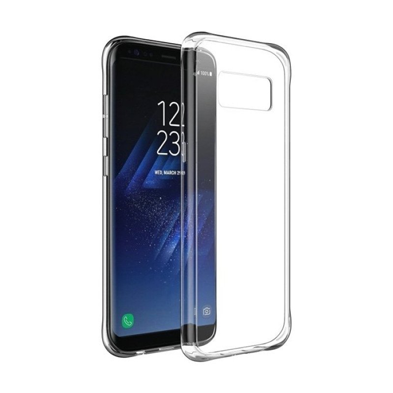 Θήκη Πλάτης Σιλικόνης για Samsung G955F Galaxy S8 Plus - Χρώμα: Διάφανο