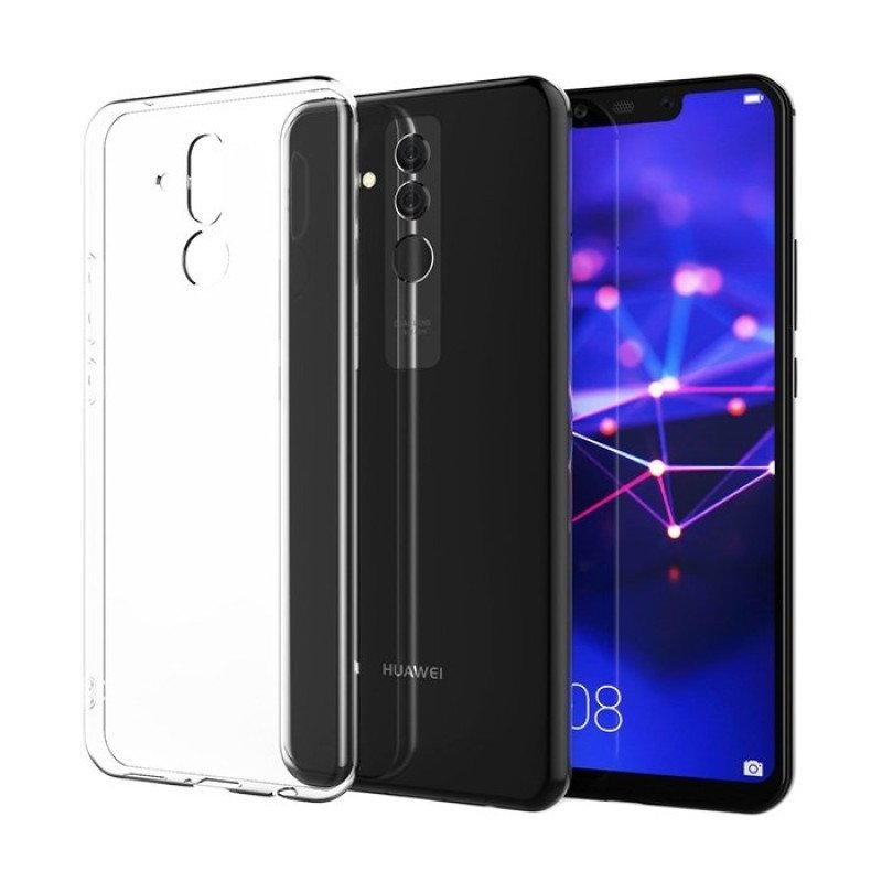 Θήκη Πλάτης Σιλικόνης για Huawei Mate 20 Lite - Χρώμα: Διάφανο