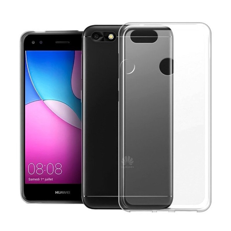 Θήκη Πλάτης Σιλικόνης για Huawei P9 Lite Mini - Χρώμα: Διάφανο