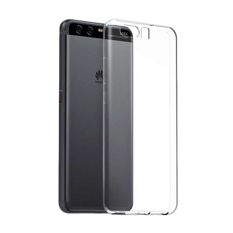 Θήκη Πλάτης Σιλικόνης για Huawei P10 - Χρώμα: Διάφανο