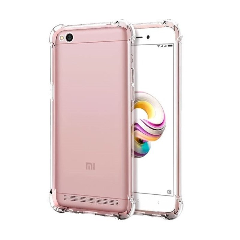 Θήκη Πλάτης Σιλικόνης Anti Shock 0.5mm για Xiaomi Redmi 5A - Χρώμα: Διάφανο