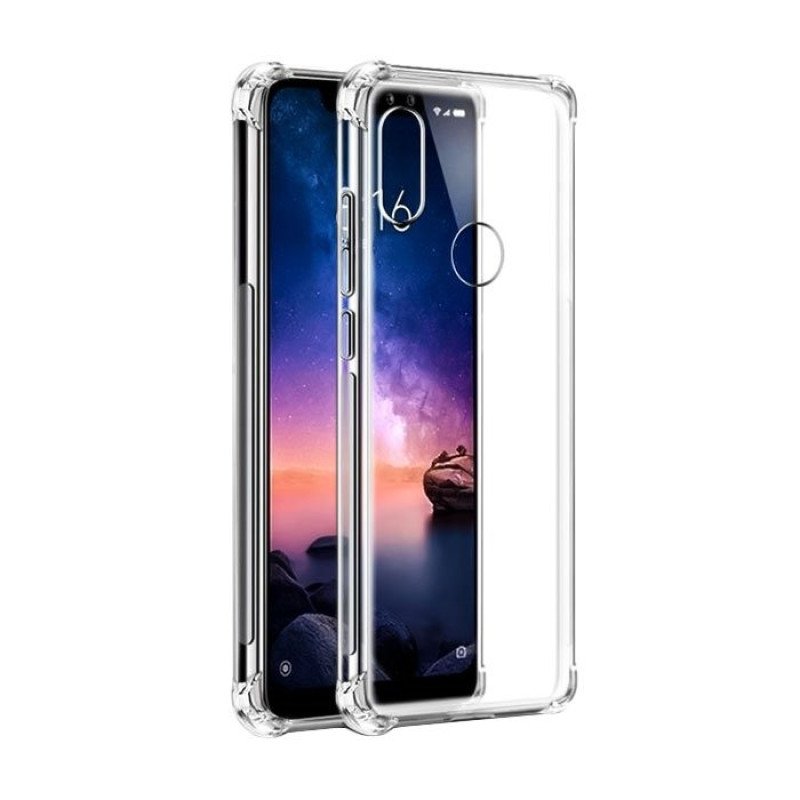 Θήκη Πλάτης Σιλικόνης Anti Shock 0.5mm για Xiaomi Redmi Note 6/6 Pro - Χρώμα: Διάφανο