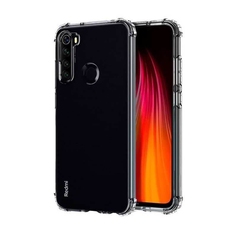 Θήκη Πλάτης Σιλικόνης Anti Shock 0.5mm για Xiaomi Redmi Note 8 - Χρώμα: Διάφανο