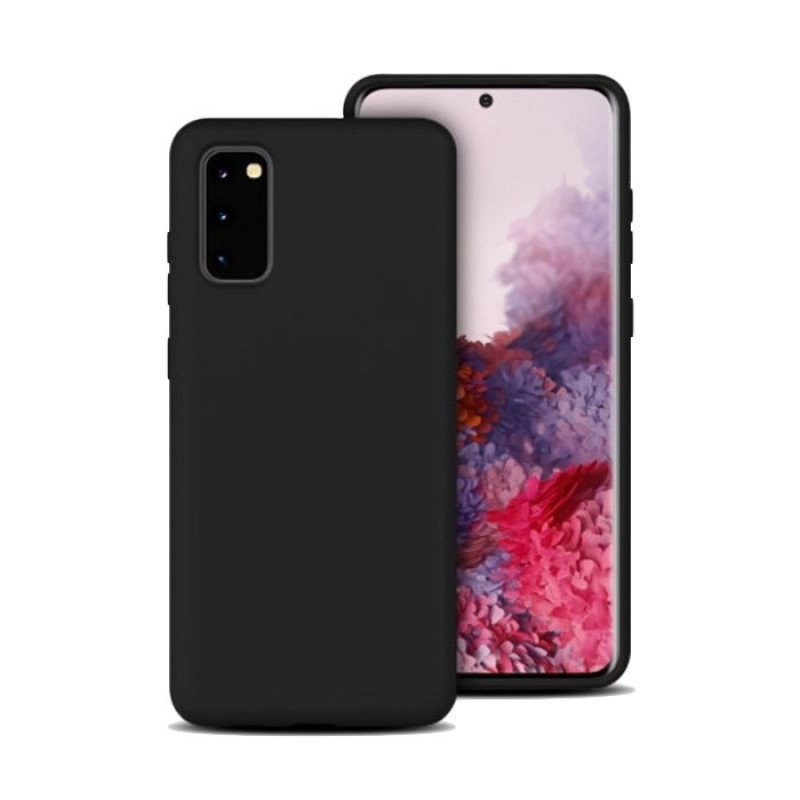 Θήκη Πλάτης Σιλικόνης για Samsung G980F Galaxy S20 - Χρώμα: Μαύρο