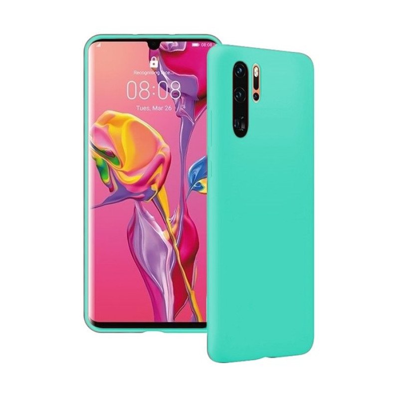 Θήκη Πλάτης Σιλικόνης για Huawei P30 Pro - Χρώμα: Τιρκουάζ