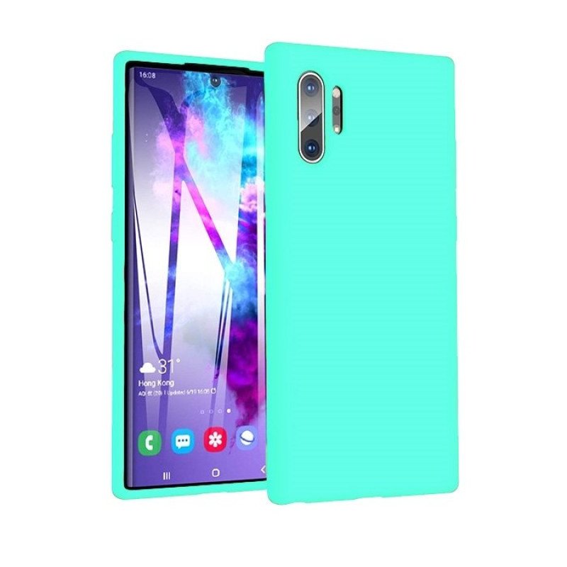 Θήκη Πλάτης Σιλικόνης για Samsung N975F Galaxy Note 10 Plus - Χρώμα: Τιρκουάζ