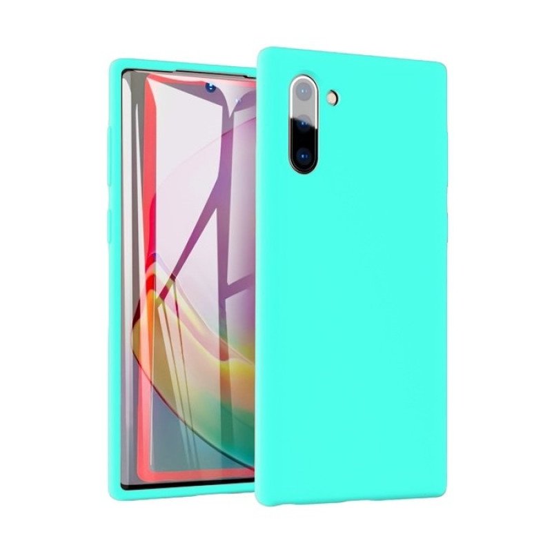 Θήκη Πλάτης Σιλικόνης για Samsung N970F Galaxy Note 10 - Χρώμα: Τιρκουάζ