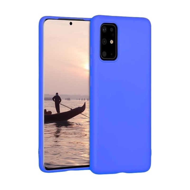 Θήκη Πλάτης Σιλικόνης για Samsung G985F Galaxy S20 Plus - Χρώμα: Μπλε