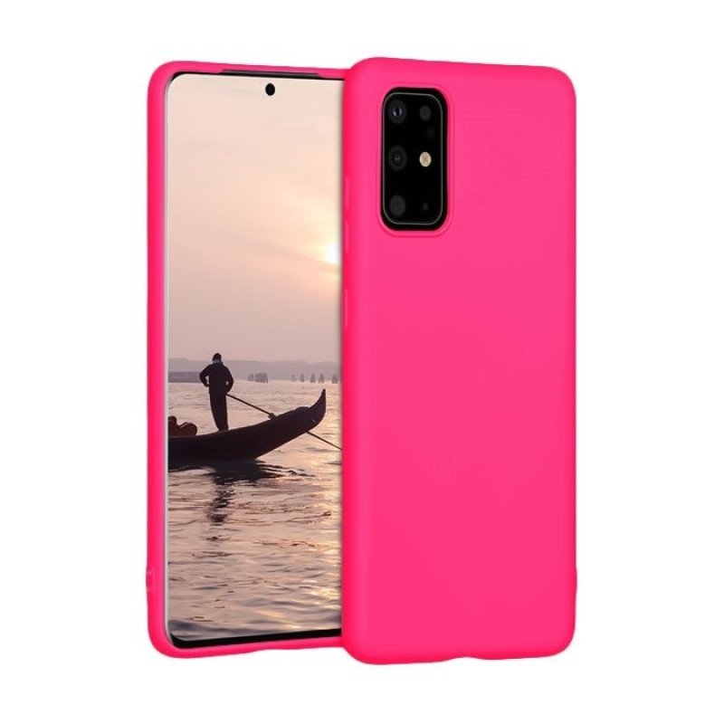 Θήκη Πλάτης Σιλικόνης για Samsung G985F Galaxy S20 Plus - Χρώμα: Φούξια