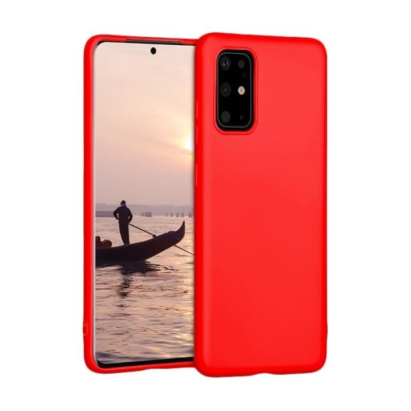 Θήκη Πλάτης Σιλικόνης για Samsung G985F Galaxy S20 Plus - Χρώμα: Κόκκινο