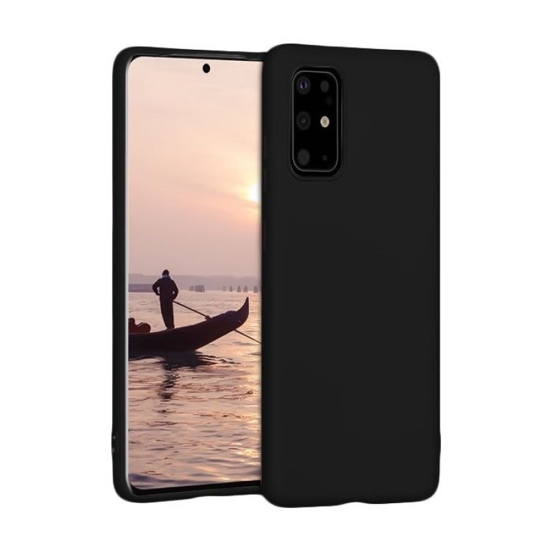 Θήκη Πλάτης Σιλικόνης για Samsung G985F Galaxy S20 Plus - Χρώμα: Μαύρο