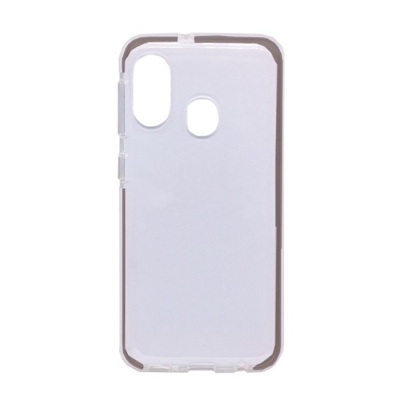 Θήκη Πλάτης Σιλικόνης για Samsung A102/ A202 Galaxy A10e / A20e - Χρώμα: Μαύρο