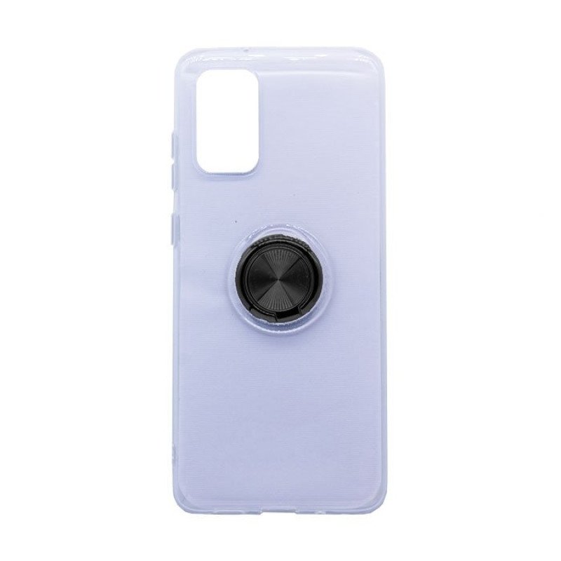 Θήκη Πλάτης Σιλικόνης με Finger Ring  για Samsung G980 Galaxy S20 - Χρώμα: Μαύρο