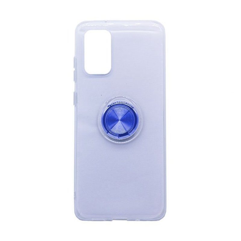 Θήκη Πλάτης Σιλικόνης με Finger Ring  για Samsung G980 Galaxy S20 - Χρώμα: Μπλε