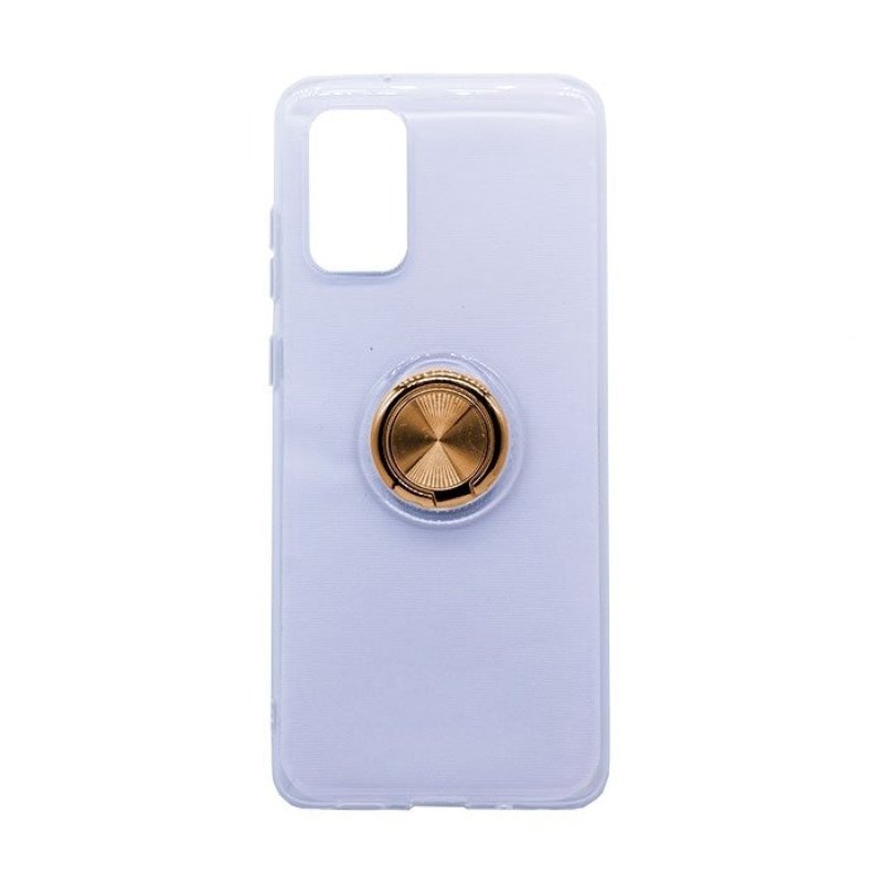 Θήκη Πλάτης Σιλικόνης με Finger Ring  για Samsung G980 Galaxy S20 - Χρώμα: Χρυσό