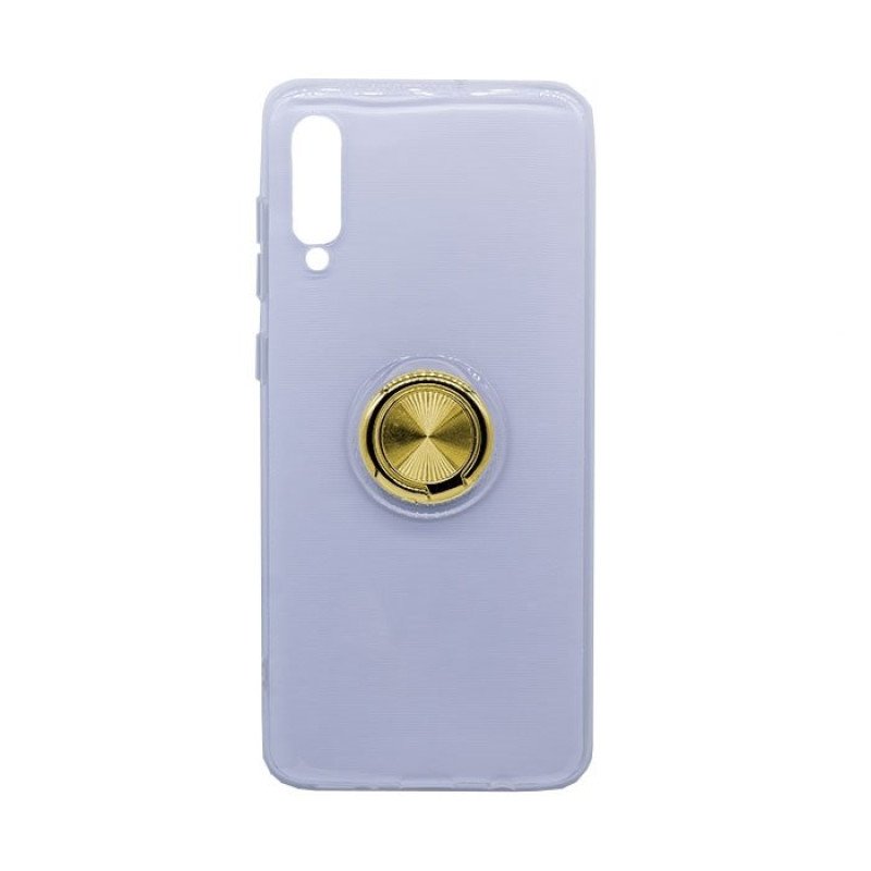 Θήκη Πλάτης Σιλικόνης με Finger Ring  για Samsung A705 Galaxy A70 - Χρώμα: Χρυσό