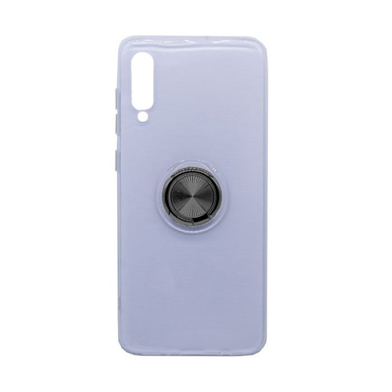 Θήκη Πλάτης Σιλικόνης με Finger Ring  για Samsung A705 Galaxy A70 - Χρώμα: Μαύρο