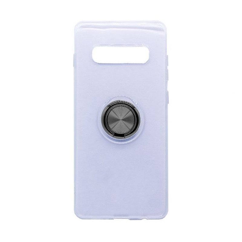 Θήκη Πλάτης Σιλικόνης με Finger Ring  για Samsung G975F Galaxy S10 Plus - Χρώμα: Μαύρο