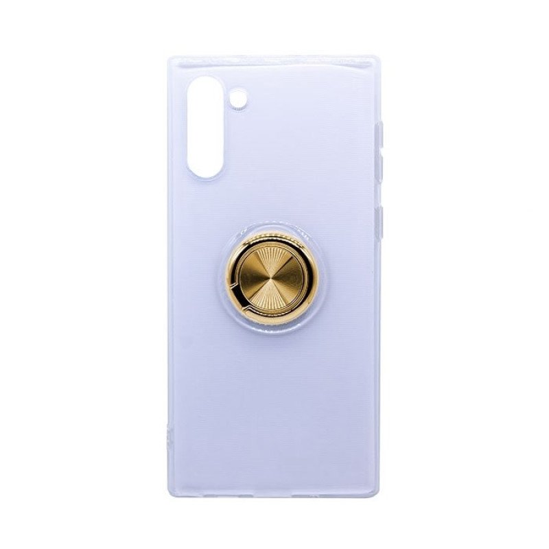 Θήκη Πλάτης Σιλικόνης με Finger Ring  για Samsung N970 Galaxy Note 10 - Χρώμα: Χρυσό