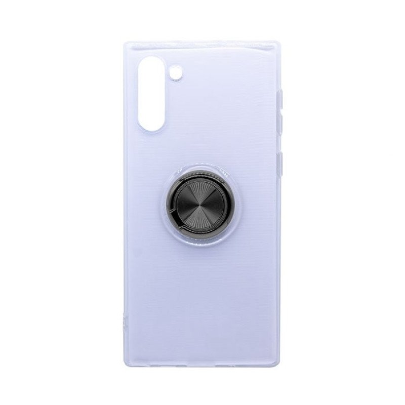 Θήκη Πλάτης Σιλικόνης με Finger Ring  για Samsung N970 Galaxy Note 10 - Χρώμα: Μαύρο