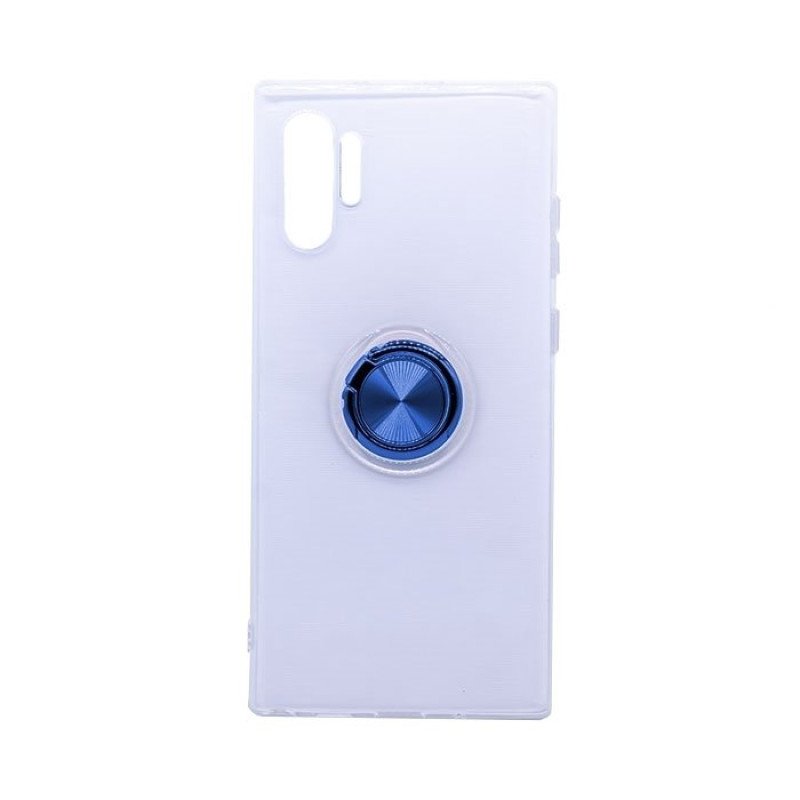 Θήκη Πλάτης Σιλικόνης με Finger Ring  για Samsung N975 Galaxy Note 10 Plus - Χρώμα: Μπλε