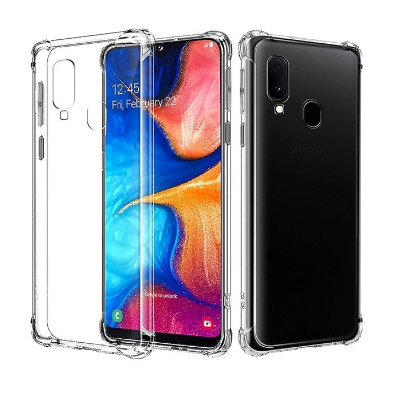 Θήκη Πλάτης Σιλικόνης Anti Shock 1.5mm για Samsung A202F Galaxy A20e - Χρώμα: Διάφανο