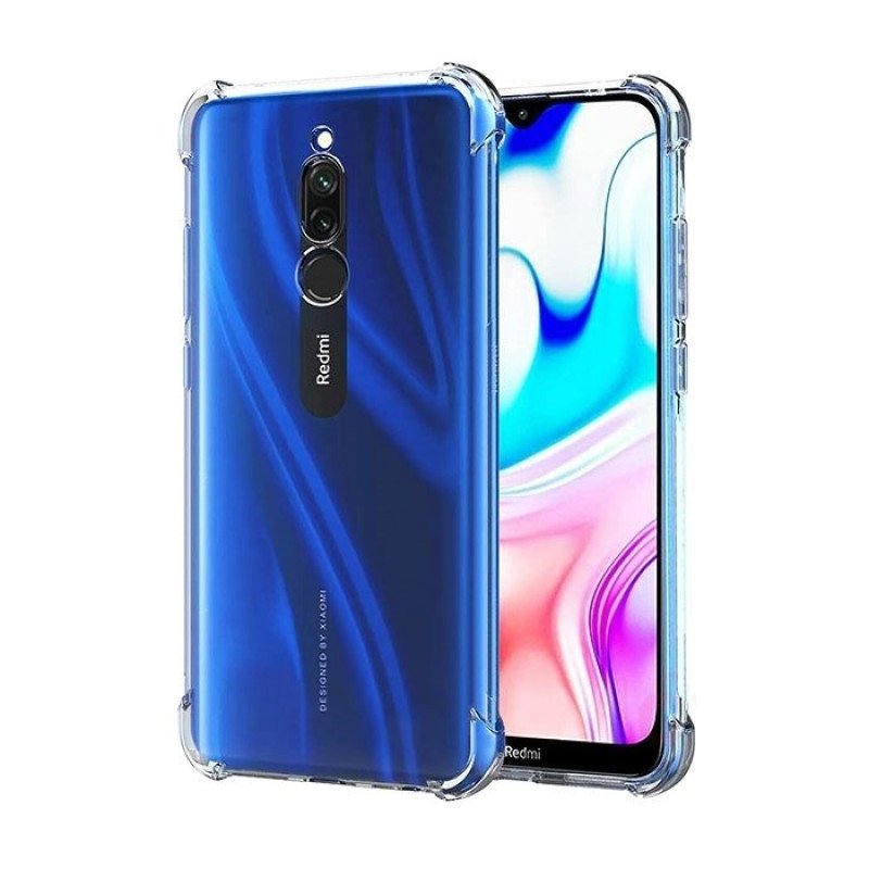 Θήκη Πλάτης Σιλικόνης Anti Shock 1.5mm για Xiaomi Redmi 8 - Χρώμα: Διάφανο