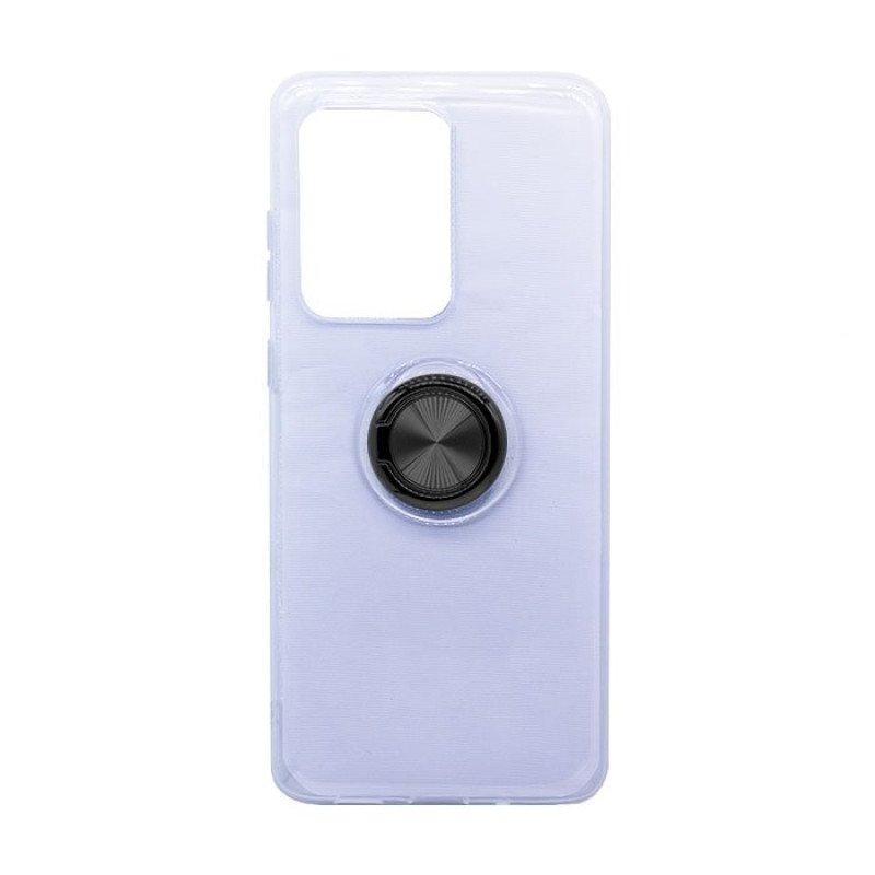 Θήκη Πλάτης Σιλικόνης με Finger Ring  για Samsung G988 Galaxy S20 Ultra - Χρώμα: Μαύρο