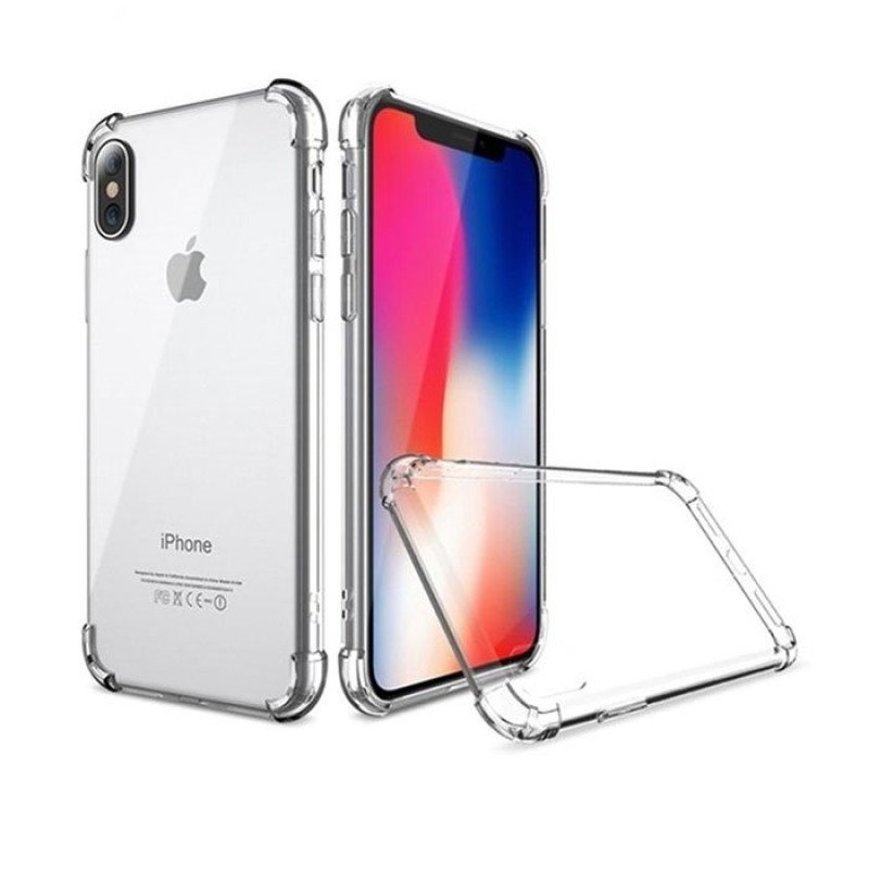 Θήκη Πλάτης Σιλικόνης Anti Shock 1.5mm για Apple iPhone XR - Χρώμα: Διάφανο