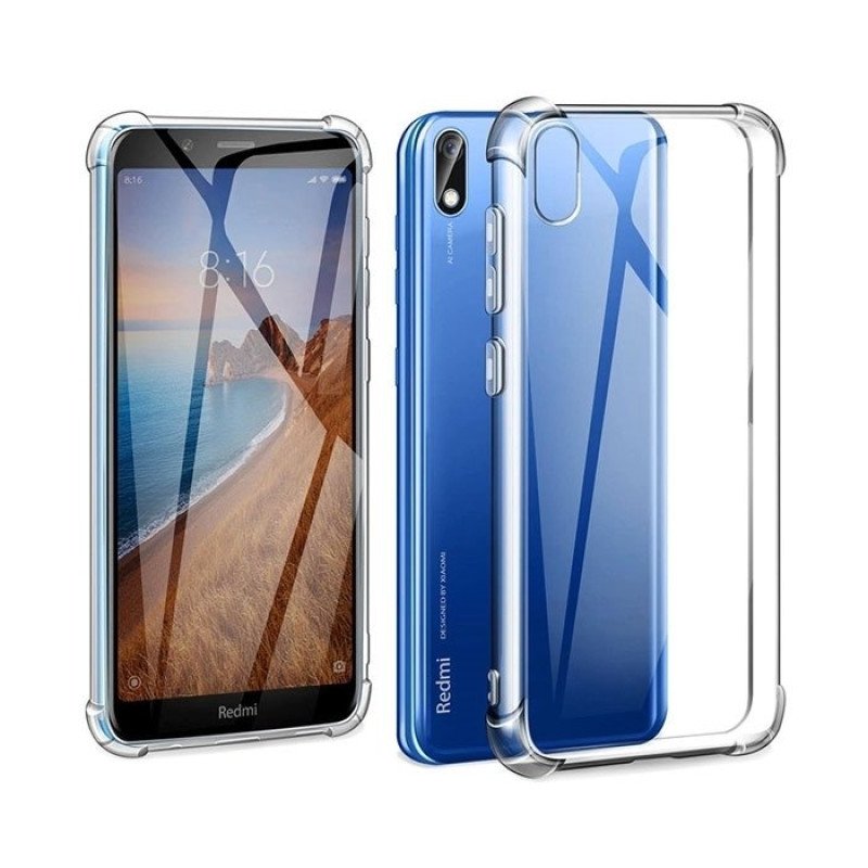 Θήκη Πλάτης Σιλικόνης Anti Shock 1.5mm για Xiaomi Redmi 7A - Χρώμα: Διάφανο