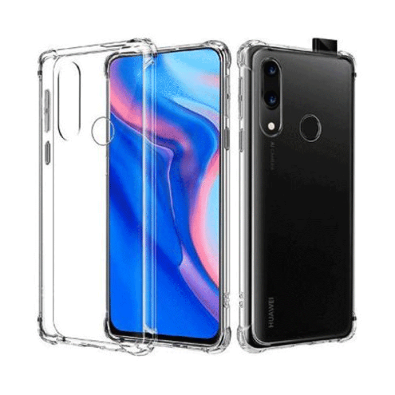 Θήκη Πλάτης Σιλικόνης Anti Shock 1.5mm για Huawei P Smart Z/Y9 Prime 2019 - Χρώμα: Διάφανο