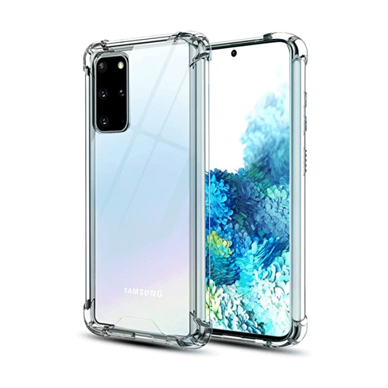 Θήκη Πλάτης Σιλικόνης Anti Shock 1.5mm για Samsung G985F Galaxy S20 Plus - Χρώμα: Διάφανο