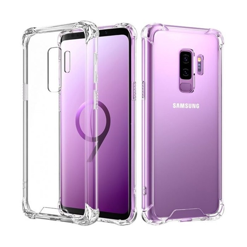 Θήκη Πλάτης Σιλικόνης Anti Shock 1.5mm για Samsung G965F Galaxy S9 Plus - Χρώμα: Διάφανο