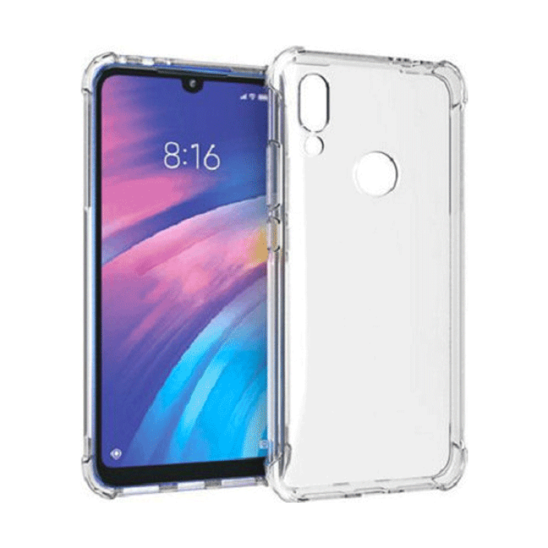 Θήκη Πλάτης Σιλικόνης Anti Shock 1.5mm για Xiaomi Redmi 7 - Χρώμα: Διάφανο