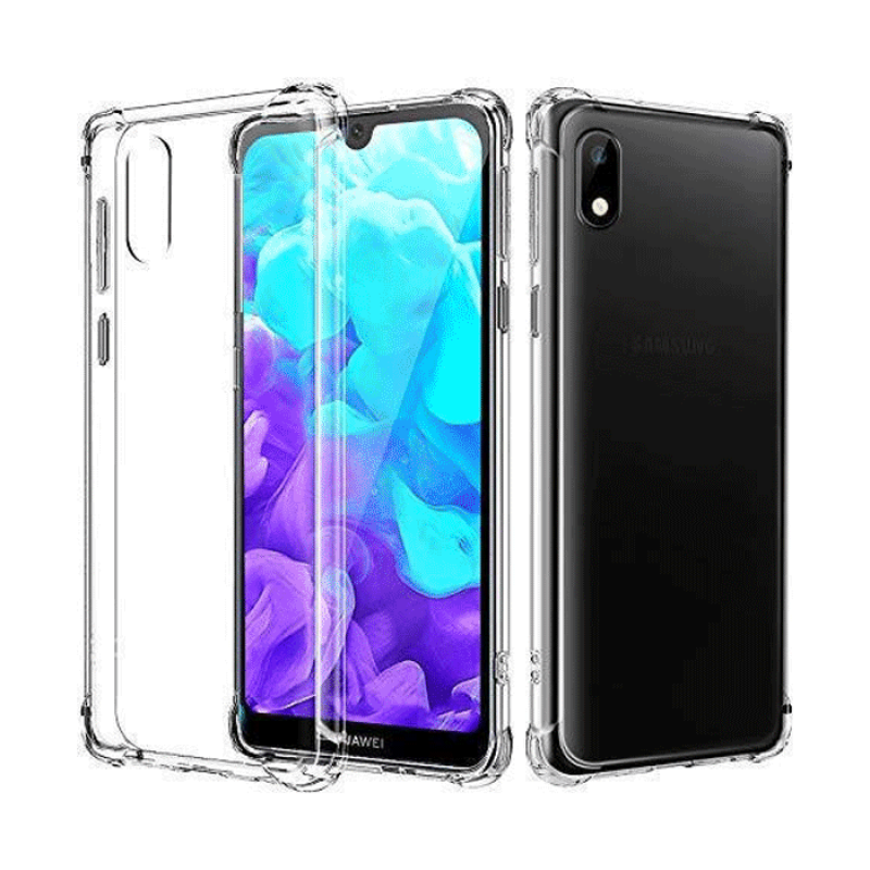 Θήκη Πλάτης Σιλικόνης Anti Shock 1.5mm για Huawei Y5 2019 - Χρώμα: Διάφανο