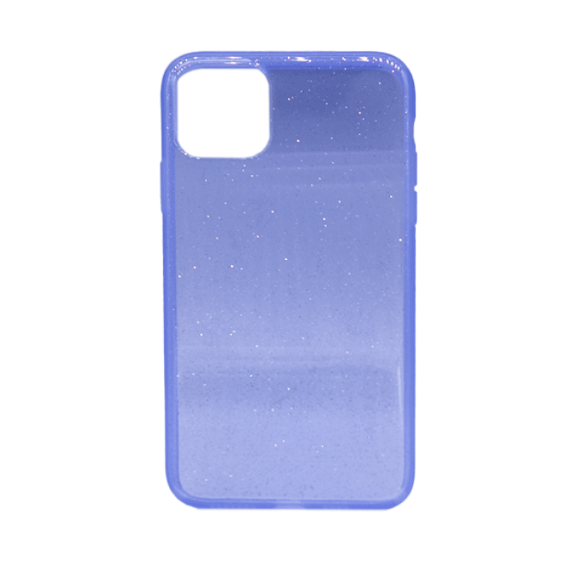 Αστραφτερή Θήκη Πλάτης Σιλικόνης για Apple iPhone 11 Pro Max - Χρώμα: Μωβ