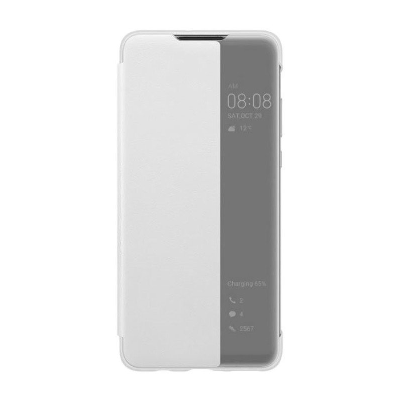 Θήκη Smart View Flip Cover για Xiaomi Mi Note 10 Pro - Χρώμα: Ασημί