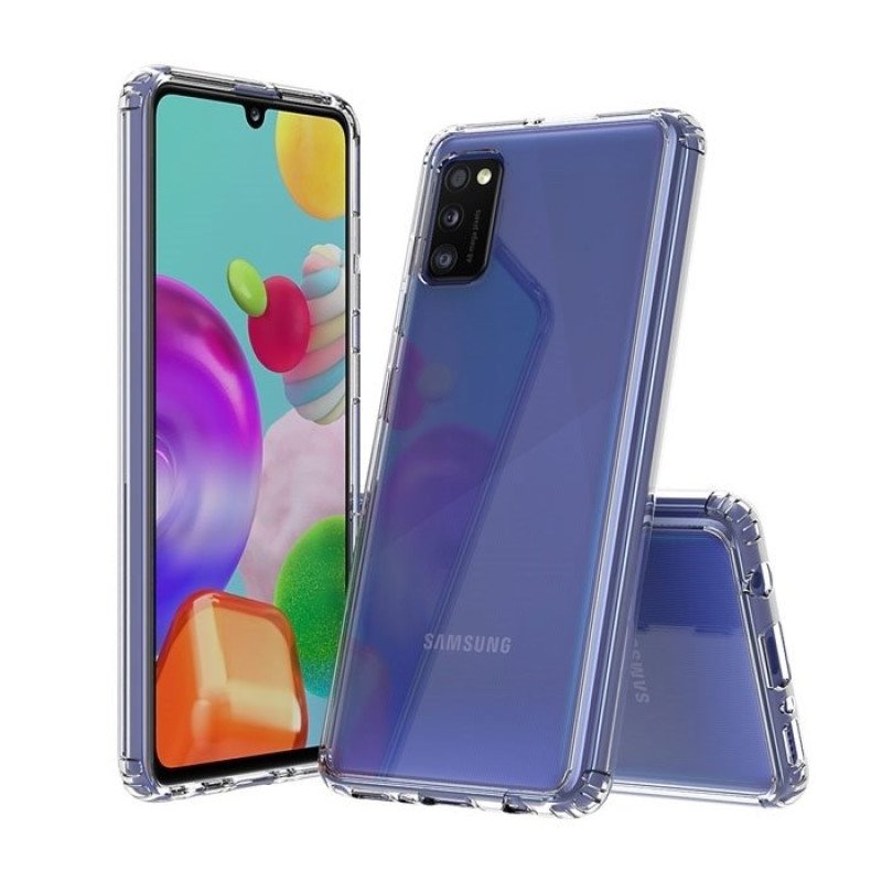 Θήκη Πλάτης Σιλικόνης Anti Shock 1.5mm για Samsung A415F Galaxy A41 - Χρώμα: Διάφανο