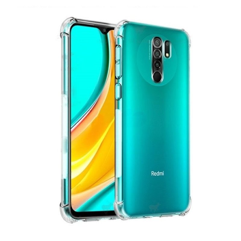 Θήκη Πλάτης Σιλικόνης Anti Shock 1.5mm για Xiaomi Redmi 9 - Χρώμα: Διάφανο