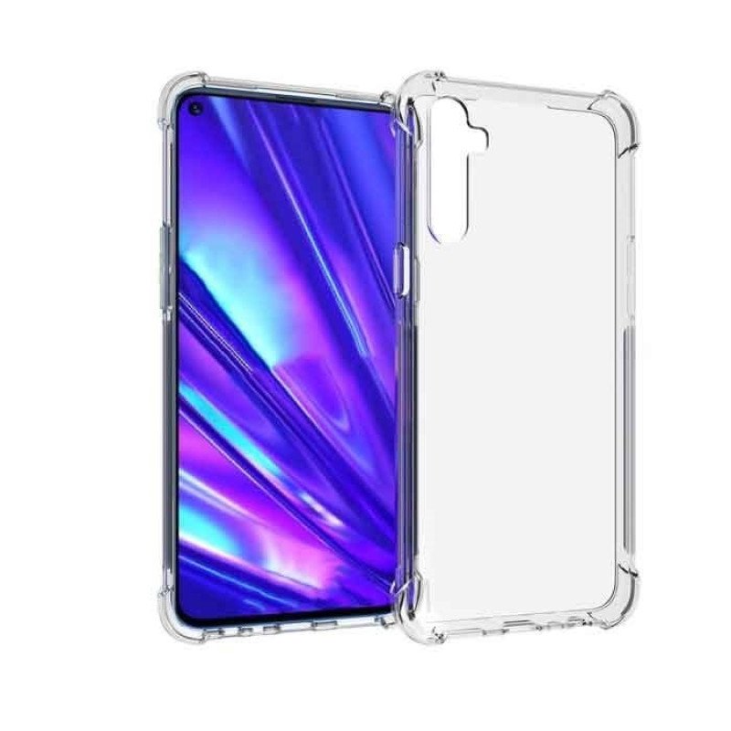 Θήκη Πλάτης Σιλικόνης Anti Shock 1.5mm για Realme 6 - Χρώμα: Διάφανο