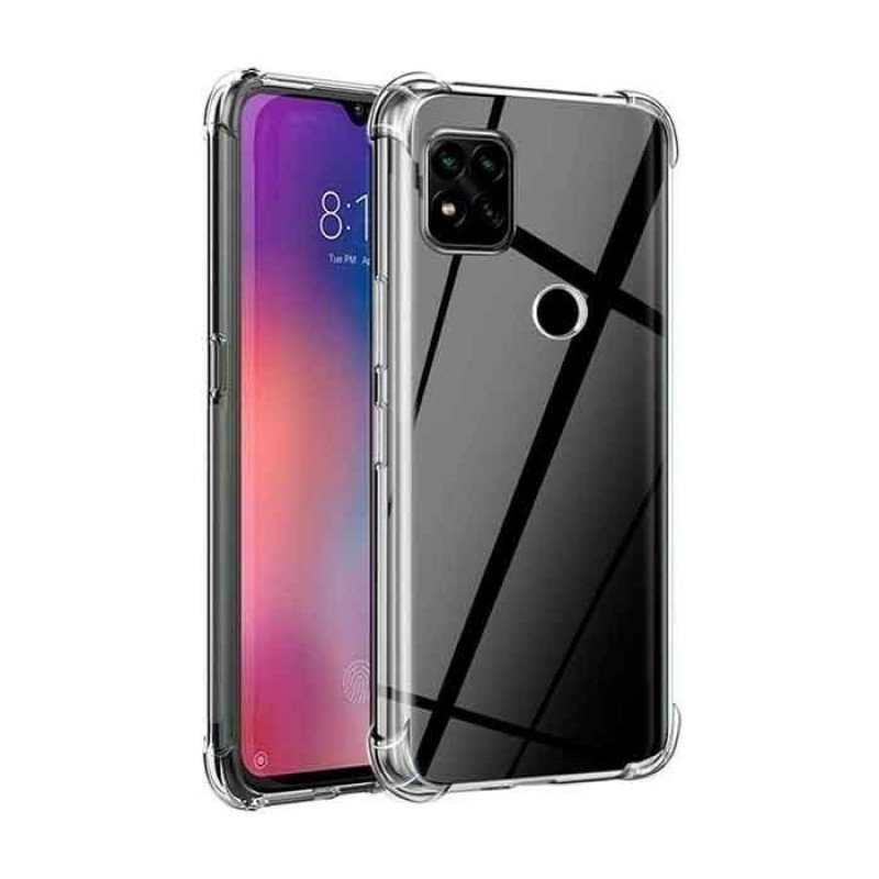 Θήκη Πλάτης Σιλικόνης Anti Shock 1.5mm για Xiaomi Redmi 9C - Χρώμα: Διάφανο