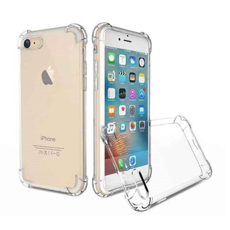 Θήκη Πλάτης Σιλικόνης Anti Shock 1.5mm για Iphone 7G/8G - Χρώμα: Διάφανο