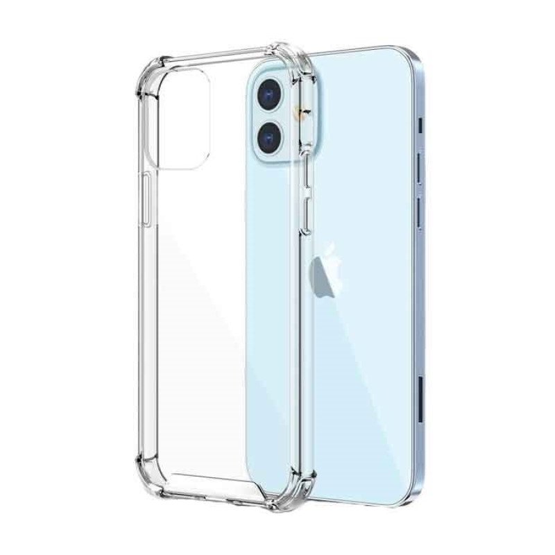 Θήκη Πλάτης Σιλικόνης Anti Shock 1.5mm για Apple Iphone 12 Mini 5.4" - Χρώμα: Διάφανο