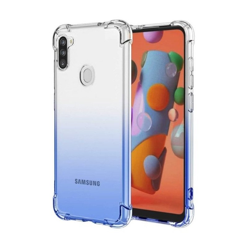 Θήκη Πλάτης Σιλικόνης Anti Shock 1.5mm για Samsung A115F Galaxy A11 - Χρώμα: Διάφανο